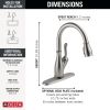 DELTA Leland Touch2O Technology Kitchen Faucet with Touchless Technology — Spotshield Stainless