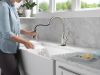 DELTA Leland Touch2O Technology Kitchen Faucet with Touchless Technology — Spotshield Stainless