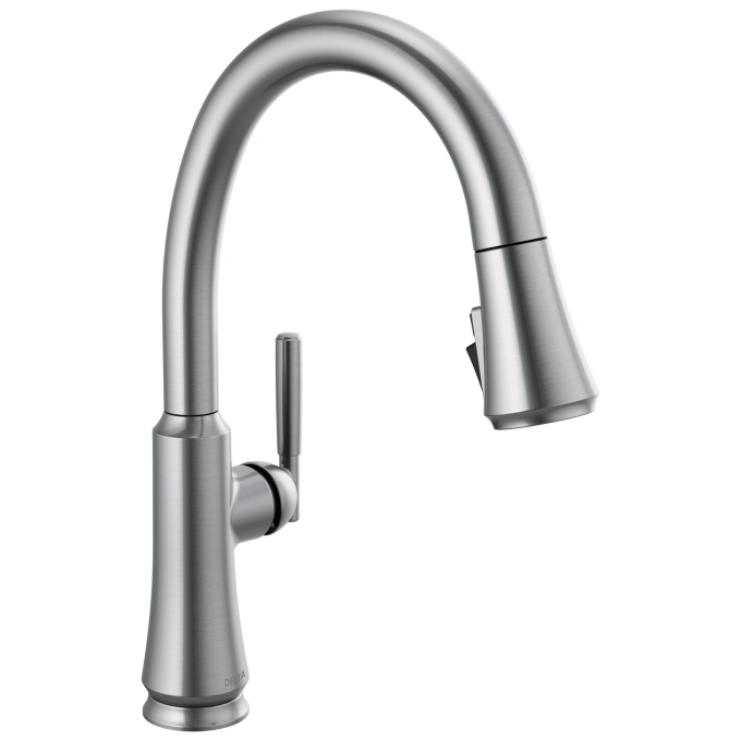 DELTA Coranto Single Handle Pull-Down Kitchen Faucet — Arctic Stainless