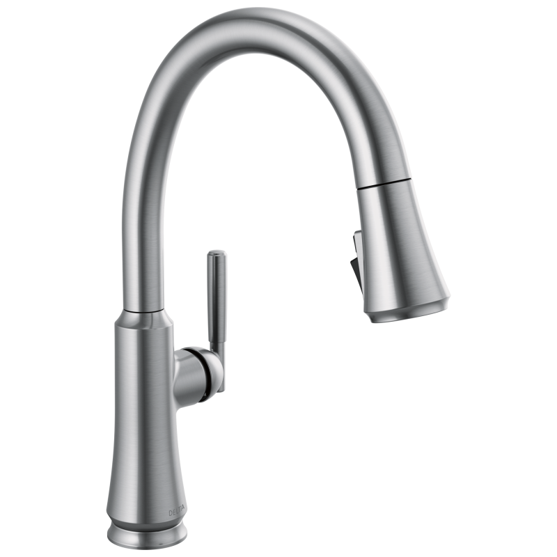 DELTA Coranto Single Handle Pull-Down Kitchen Faucet — Arctic Stainless