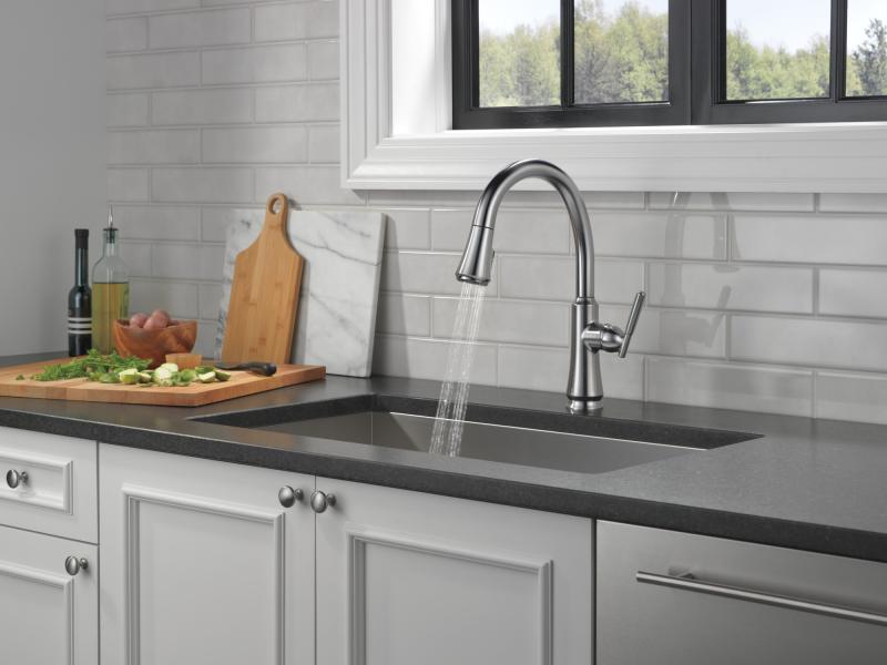 DELTA Coranto Single Handle Pull-Down Kitchen Faucet — Arctic Stainless