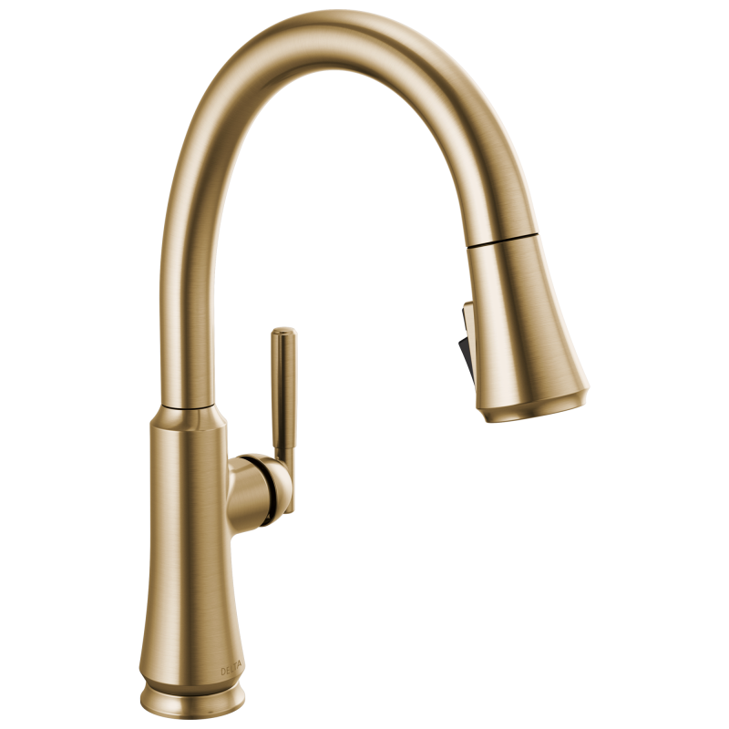 DELTA Coranto Single Handle Pull-Down Kitchen Faucet — Champagne Bronze