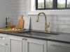 DELTA Coranto Single Handle Pull-Down Kitchen Faucet — Champagne Bronze