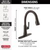 DELTA Coranto Single Handle Pull-Down Kitchen Faucet — Venetian Bronze