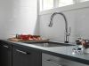 DELTA Coranto Single Handle Pull-Down Kitchen Faucet with Touch2O Technology — Arctic Stainless