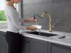 DELTA Coranto Touch2O Technology Kitchen Faucet with Touchless Technology — Champagne Bronze