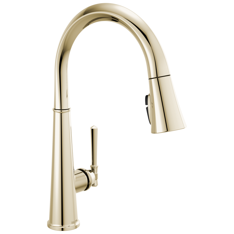 DELTA Emmeline Single Handle Pull-Down Kitchen Faucet — Lumicoat® Polished Nickel