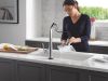 DELTA Emmeline Touch2O Technology Kitchen Faucet with Touchless Technology — Lumicoat® Arctic Stainless