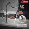 DELTA Emmeline Touch2O Technology Kitchen Faucet with Touchless Technology — Lumicoat® Arctic Stainless