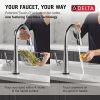 DELTA Emmeline Touch2O Technology Kitchen Faucet with Touchless Technology — Lumicoat® Arctic Stainless