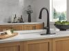 DELTA Emmeline Touch2O Technology Kitchen Faucet with Touchless Technology — Matte Black