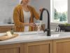 DELTA Emmeline Touch2O Technology Kitchen Faucet with Touchless Technology — Matte Black