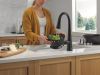 DELTA Emmeline Touch2O Technology Kitchen Faucet with Touchless Technology — Matte Black