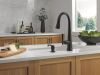 DELTA Emmeline Touch2O Technology Kitchen Faucet with Touchless Technology — Matte Black