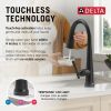 DELTA Emmeline Touch2O Technology Kitchen Faucet with Touchless Technology — Matte Black