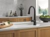 DELTA Emmeline Touch2O Technology Kitchen Faucet with Touchless Technology — Matte Black