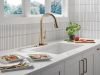 DELTA Emmeline Touch2O Technology Kitchen Faucet with Touchless Technology — Lumicoat® Champagne Bronze