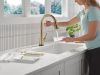 DELTA Emmeline Touch2O Technology Kitchen Faucet with Touchless Technology — Lumicoat® Champagne Bronze