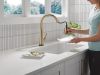 DELTA Emmeline Touch2O Technology Kitchen Faucet with Touchless Technology — Lumicoat® Champagne Bronze