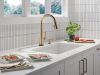 DELTA Emmeline Touch2O Technology Kitchen Faucet with Touchless Technology — Lumicoat® Champagne Bronze