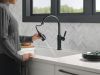 DELTA Renaldi Single Handle Pull-Down Kitchen Faucet — Matte Black