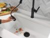 DELTA Renaldi Single Handle Pull-Down Kitchen Faucet — Matte Black