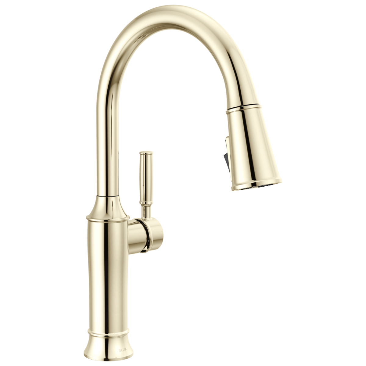 DELTA Renaldi Single Handle Pull-Down Kitchen Faucet — Lumicoat® Polished Nickel