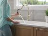 DELTA Renaldi Single Handle Pull-Down Kitchen Faucet — Lumicoat® Polished Nickel