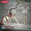 DELTA Renaldi Single Handle Pull-Down Kitchen Faucet — Lumicoat® Polished Nickel