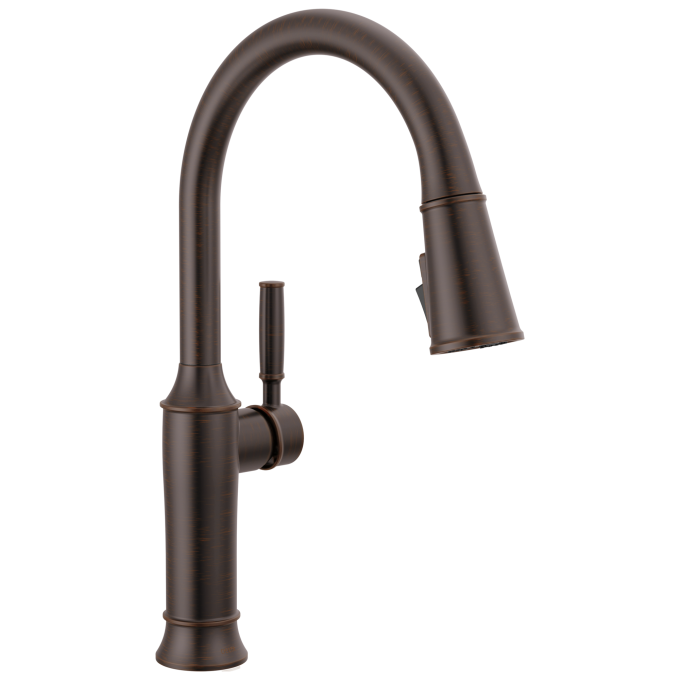 DELTA Renaldi Single Handle Pull-Down Kitchen Faucet — Venetian Bronze