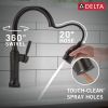 DELTA Renaldi Touch2O Technology Kitchen Faucet with Touchless Technology — Venetian Bronze