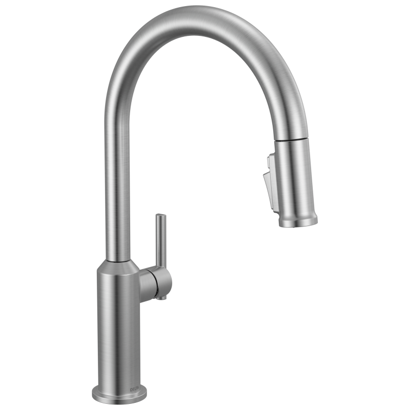 DELTA Cordova Single Handle Pull-Down Kitchen Faucet — Lumicoat® Arctic Stainless