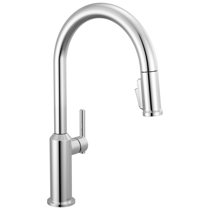 DELTA Cordova Single Handle Pull-Down Kitchen Faucet — Lumicoat® Chrome