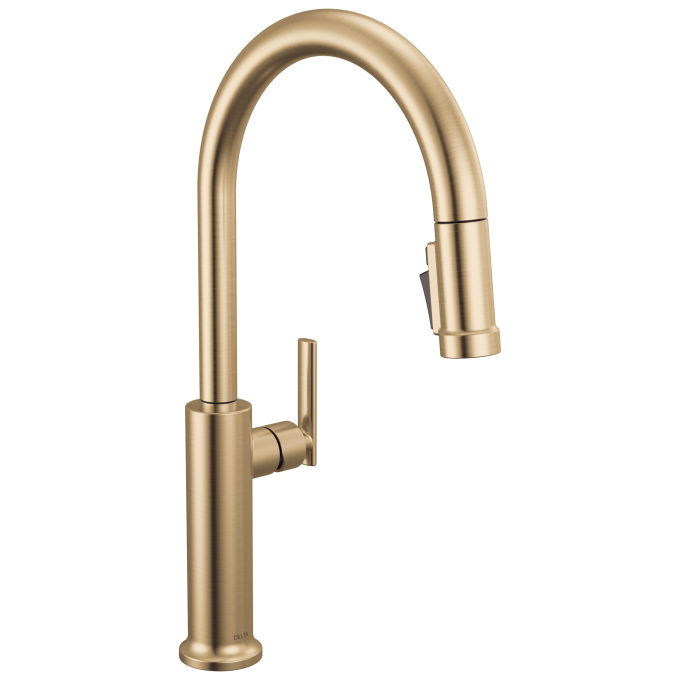 DELTA Altado Single Handle Pull-Down Kitchen Faucet — Champagne Bronze