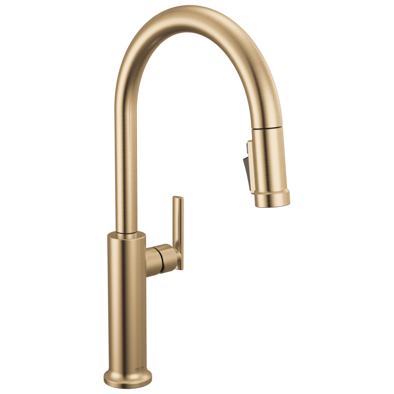 DELTA Altado Single Handle Pull-Down Kitchen Faucet — Champagne Bronze