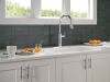 DELTA Altado Single Handle Pull-Down Kitchen Faucet — Chrome