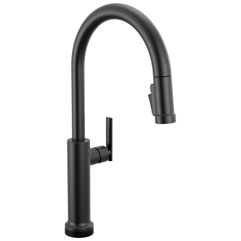 DELTA Altado Touch2O Technology Kitchen Faucet with Touchless Technology — Matte Black