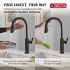 DELTA Altado Touch2O Technology Kitchen Faucet with Touchless Technology — Matte Black
