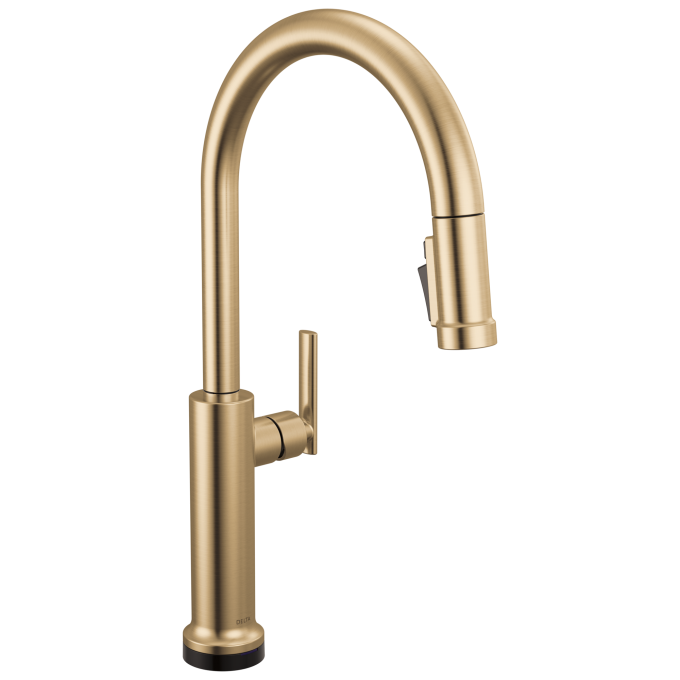 DELTA Altado Touch2O Technology Kitchen Faucet with Touchless Technology — Champagne Bronze