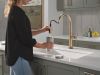 DELTA Altado Touch2O Technology Kitchen Faucet with Touchless Technology — Champagne Bronze