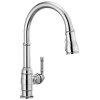 DELTA Broderick Single Handle Pull-Down Kitchen Faucet — Chrome