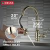 DELTA Broderick Single Handle Pull-Down Kitchen Faucet — Polished Nickel