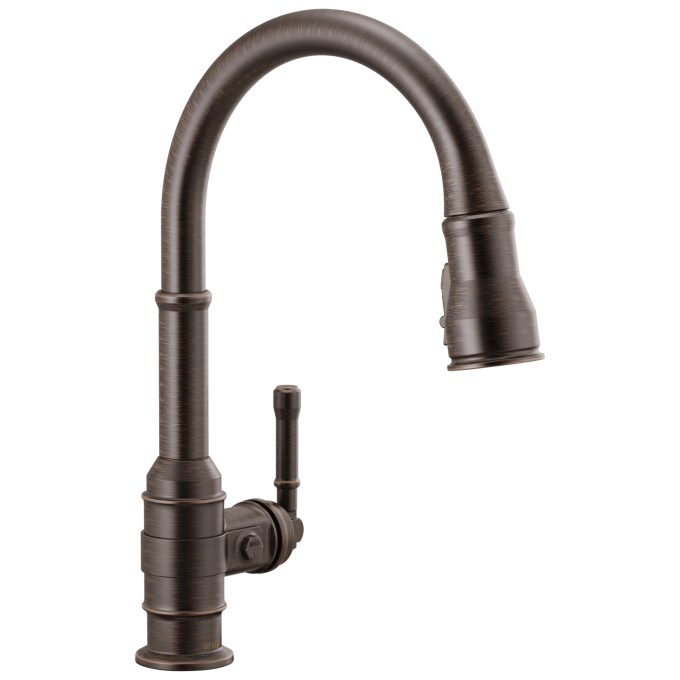 DELTA Broderick Single Handle Pull-Down Kitchen Faucet — Venetian Bronze