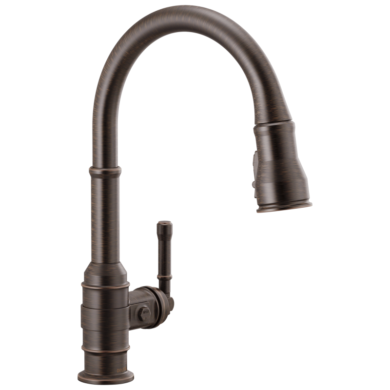 DELTA Broderick Single Handle Pull-Down Kitchen Faucet — Venetian Bronze