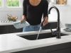 DELTA Broderick Single Handle Pull-Down Kitchen Faucet With Touch2O  Technology — Matte Black
