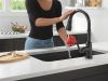 DELTA Broderick Single Handle Pull-Down Kitchen Faucet With Touch2O  Technology — Matte Black