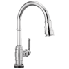 DELTA Broderick Single Handle Pull-Down Kitchen Faucet With Touch2O  Technology — Chrome
