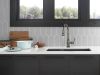 DELTA Broderick Single Handle Pull-Down Kitchen Faucet With Touch2O  Technology — Black Stainless