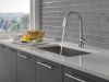DELTA Monrovia Single Handle Pull-Down Kitchen Faucet — Lumicoat® Arctic Stainless