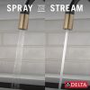 DELTA Monrovia Single Handle Pull-Down Kitchen Faucet — Matte Black / Champagne Bronze
